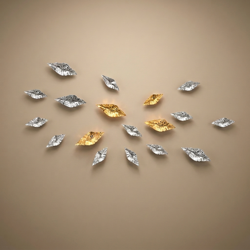 Tiernan wall sculpture, 62 piece