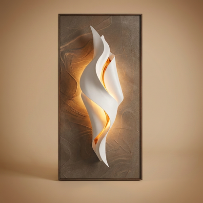 Finch backlit wall art panel, style b