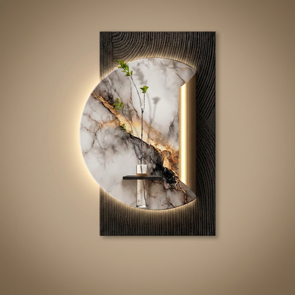 Crane backlit wall art panel, style b