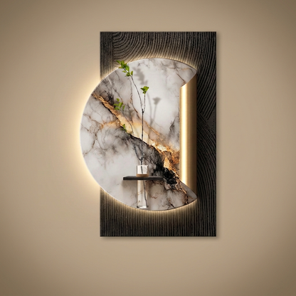Crane backlit wall art panel, style c