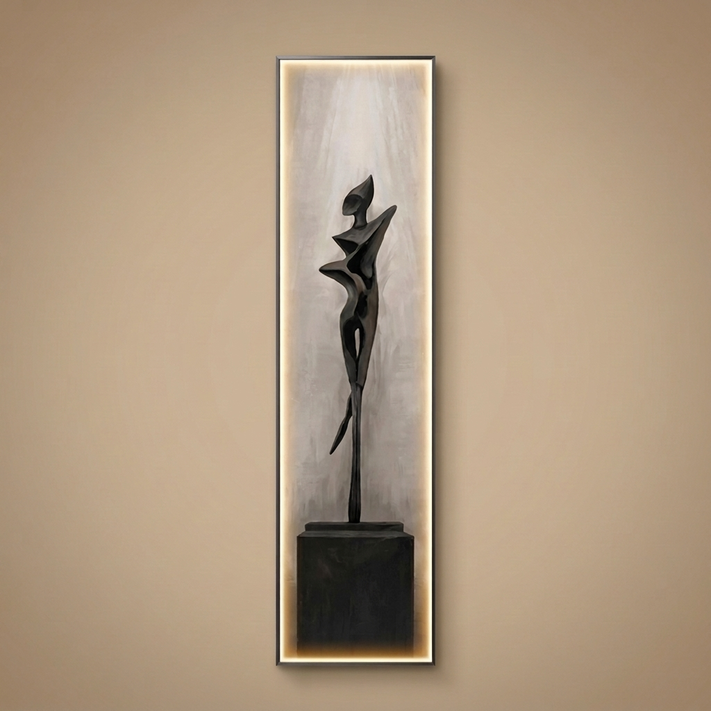 Drift backlit wall art panel, style c