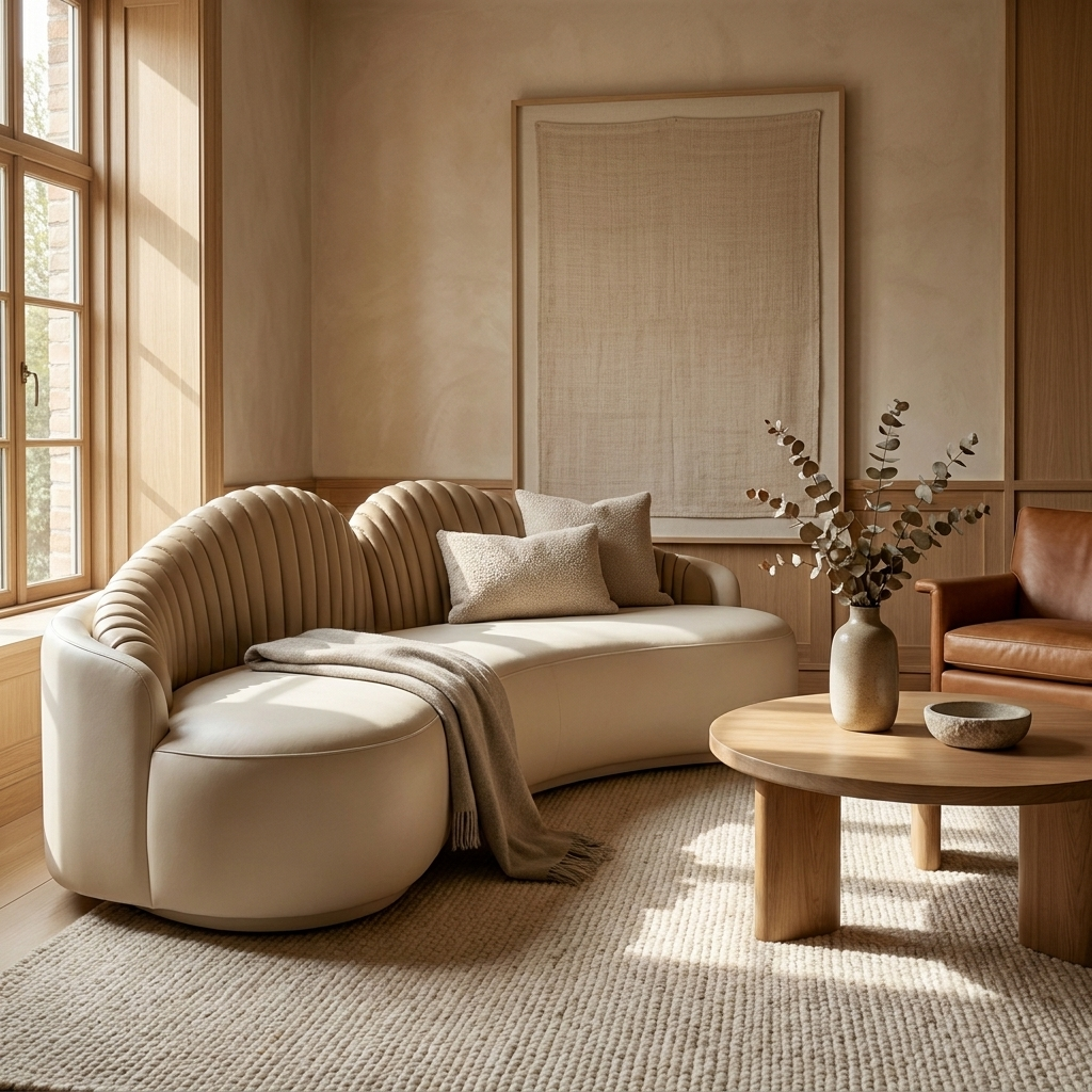 Cosima sofa styled in a study