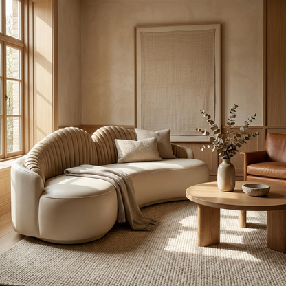 Cosima sofa styled in a study
