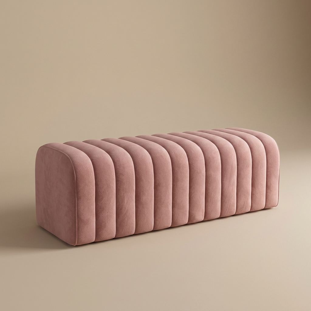 Repose Bed Bench — Pink