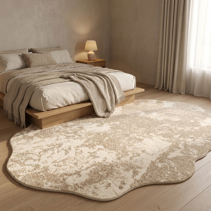 Reverie rug styled in a bedroom