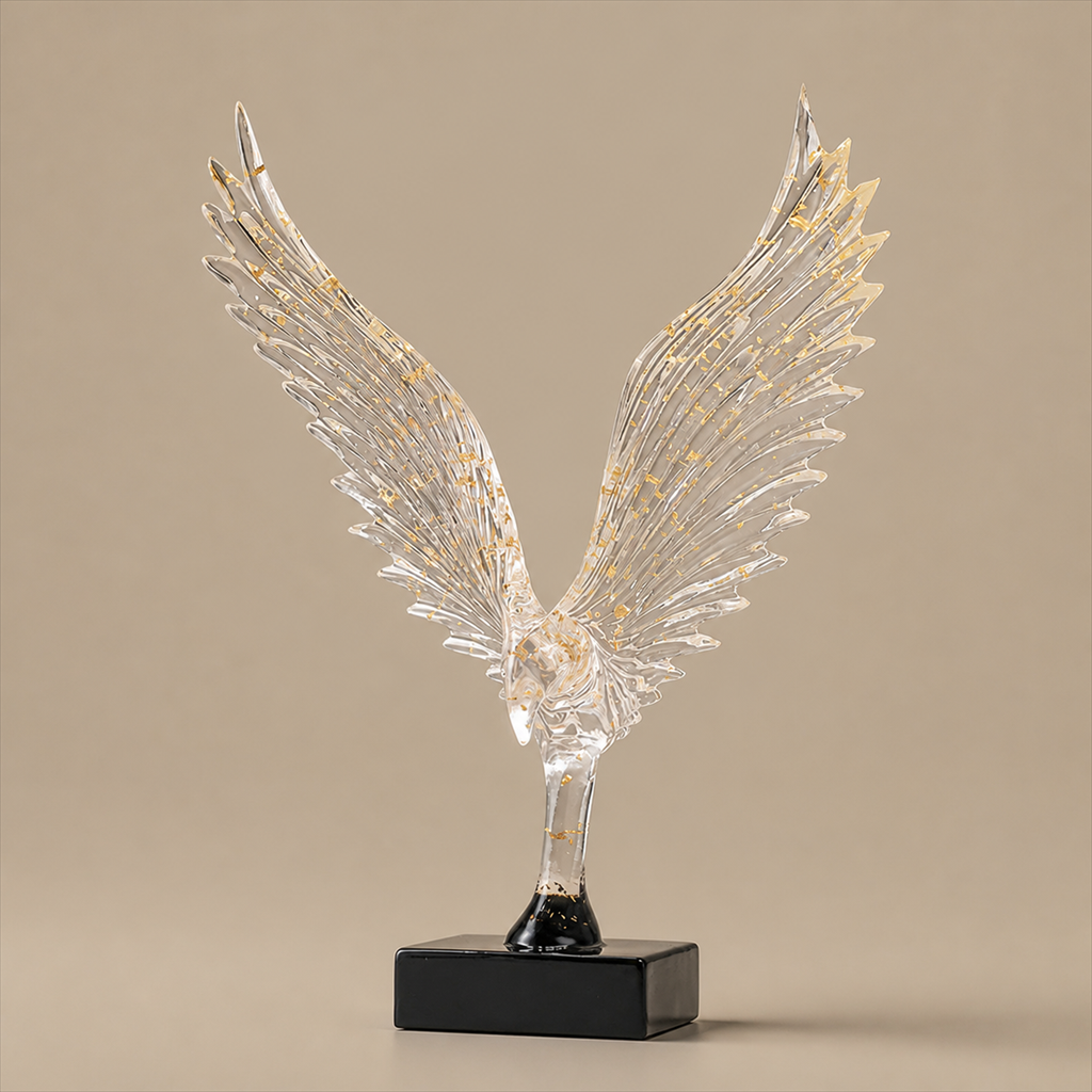 Riven sculpture, gold