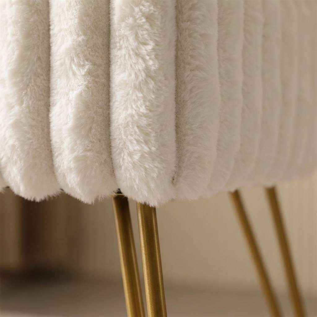 Saffron vanity stool, detail