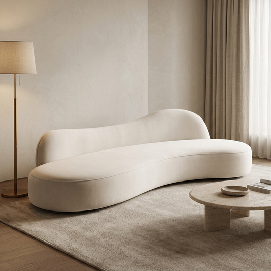 Savio sofa styled in a living room