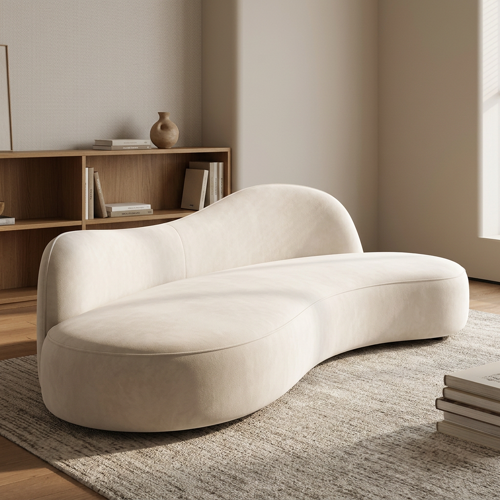 Savio sofa styled in a study