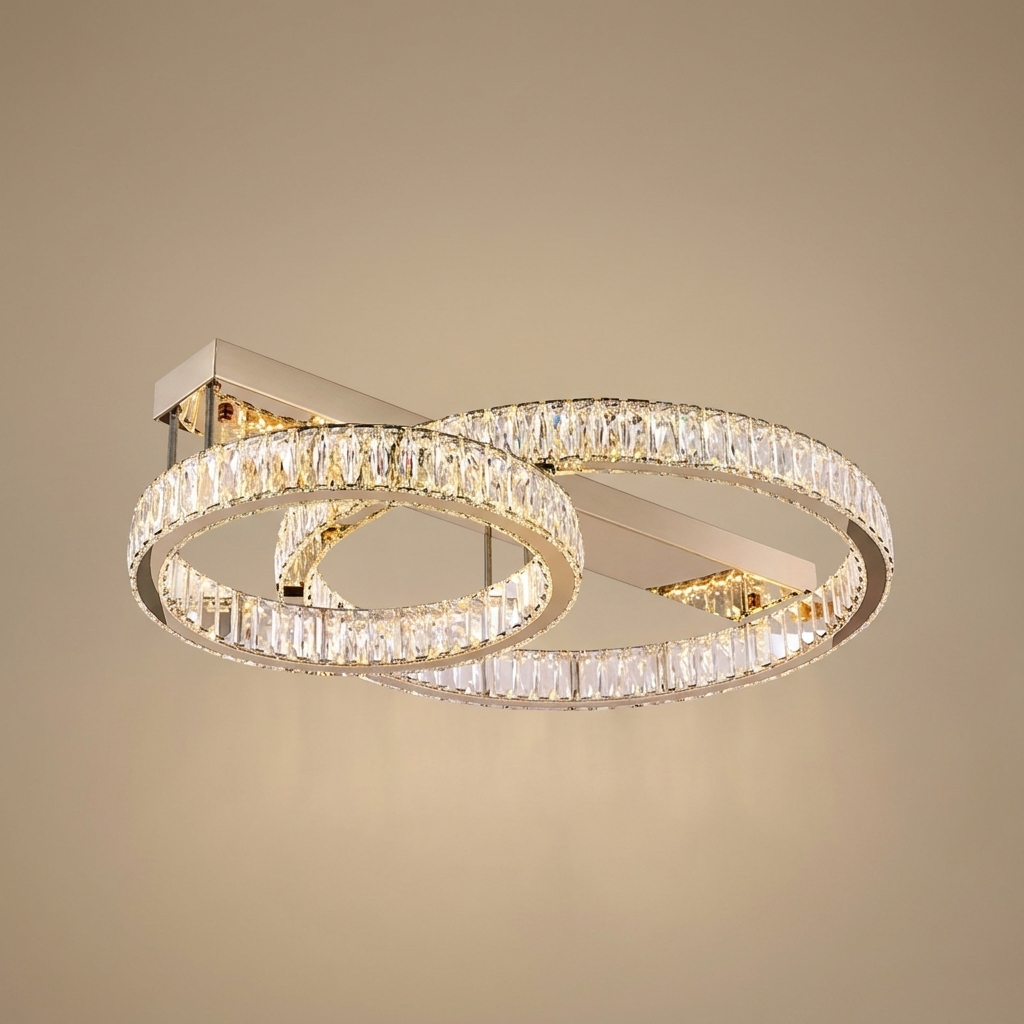 Selby flush ceiling light, circle medium