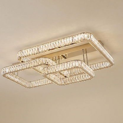 Selby flush ceiling light, square