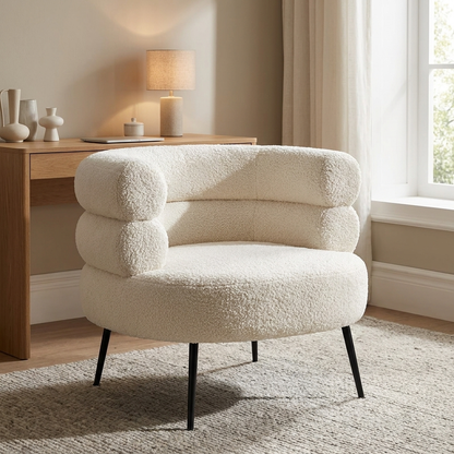 Seren vanity stool styled in a study