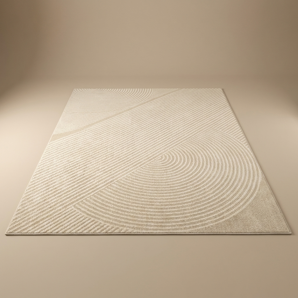 Serene Stripe Rug — Cream