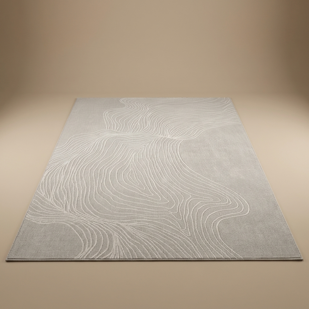 Serene Stripe Rug — Grey