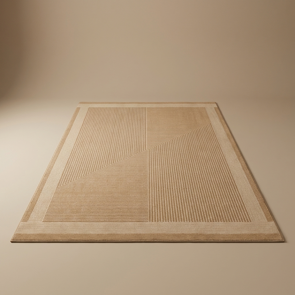 Serene Stripe Rug — Camel