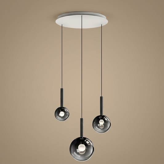 Soleil stair chandelier, 3 heads