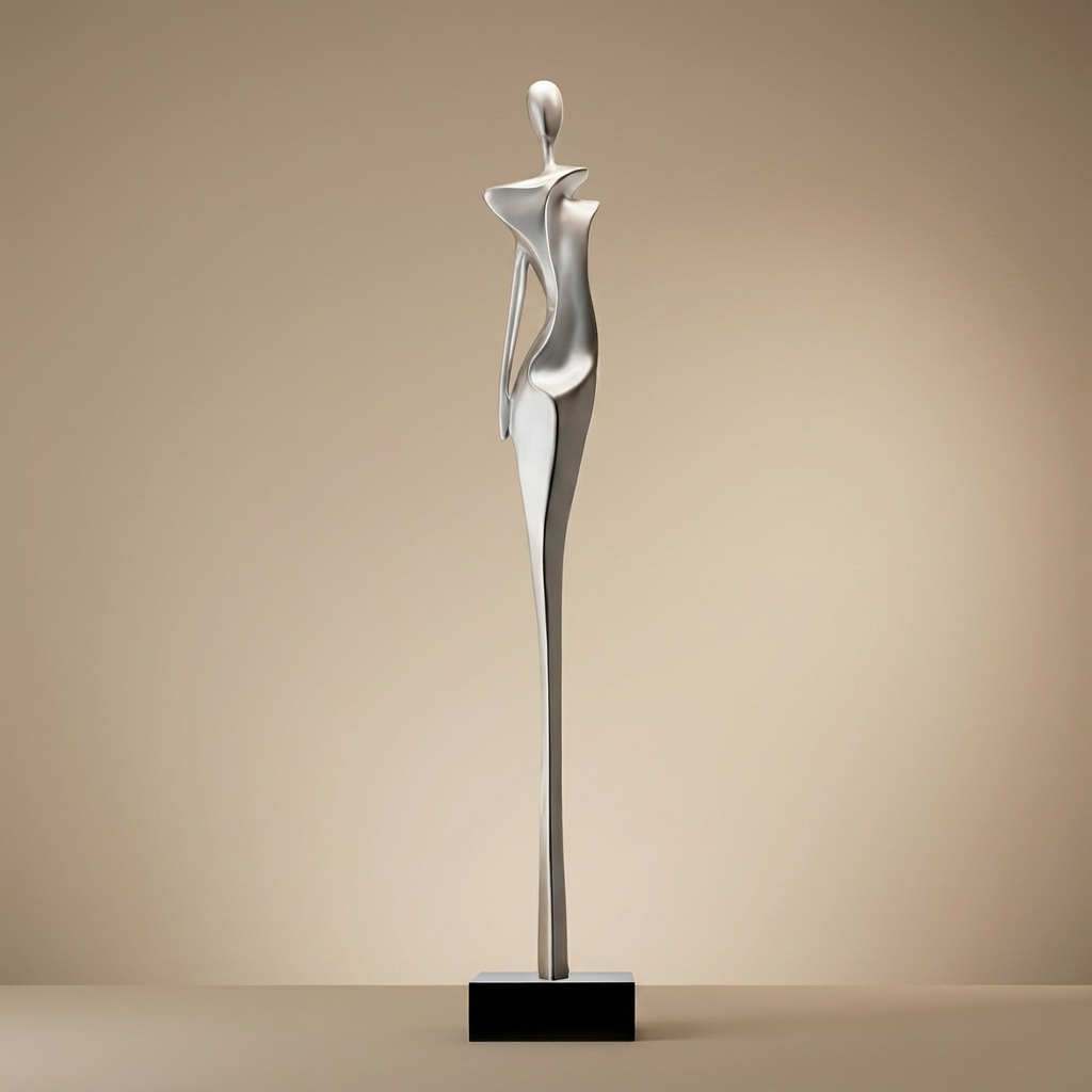 Spire sculpture, style a silver