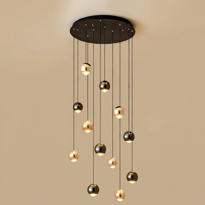 Stella cascade chandelier, 12 droplets