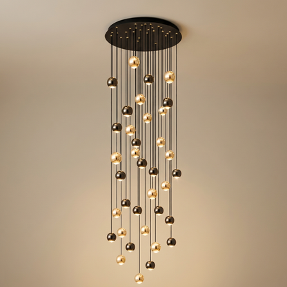Stella cascade chandelier, 36 droplets