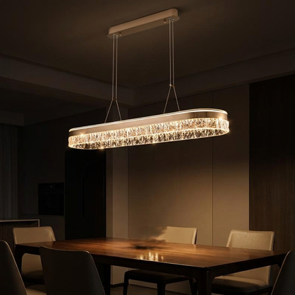 Sylvan pendant, lit at night