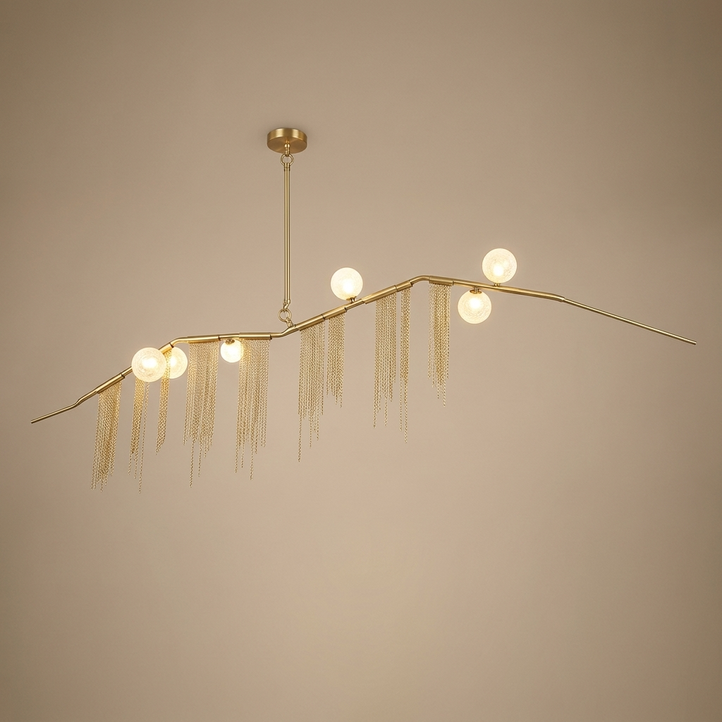 Talia chandelier, 6 orbs