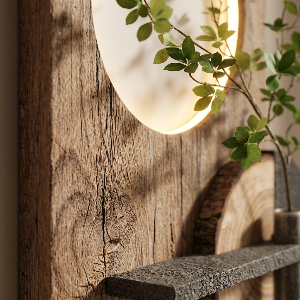 Thatch wall art, detail