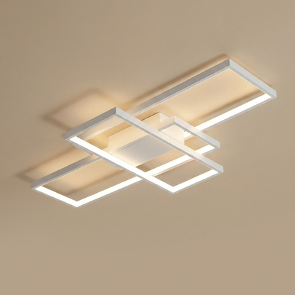 Theron flush ceiling light, white