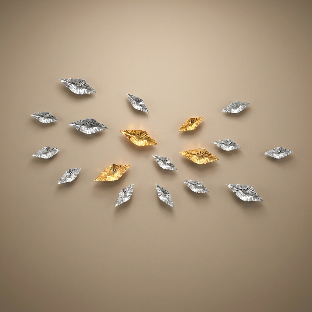 Tiernan wall sculpture, 18 piece