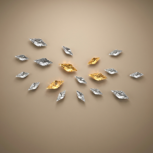 Tiernan wall sculpture, 18 piece