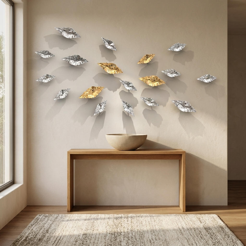 Tiernan wall sculpture styled in a entry