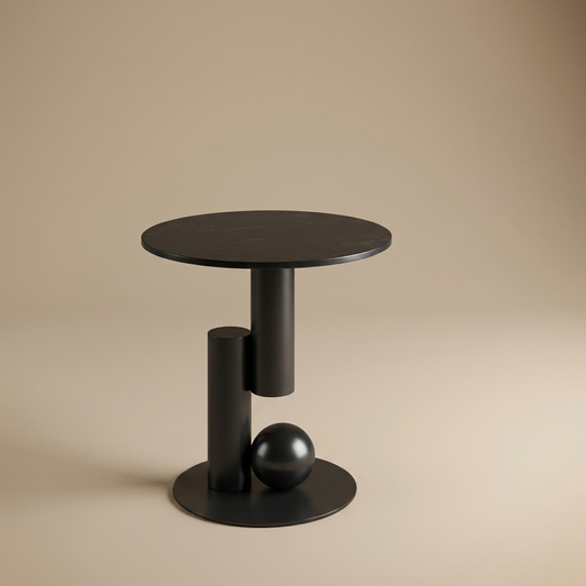 Tondel side table, black