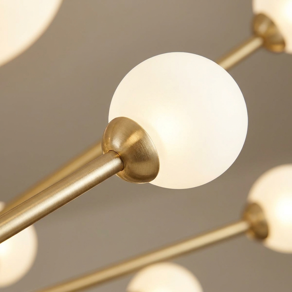 Varro semi-flush chandelier, detail