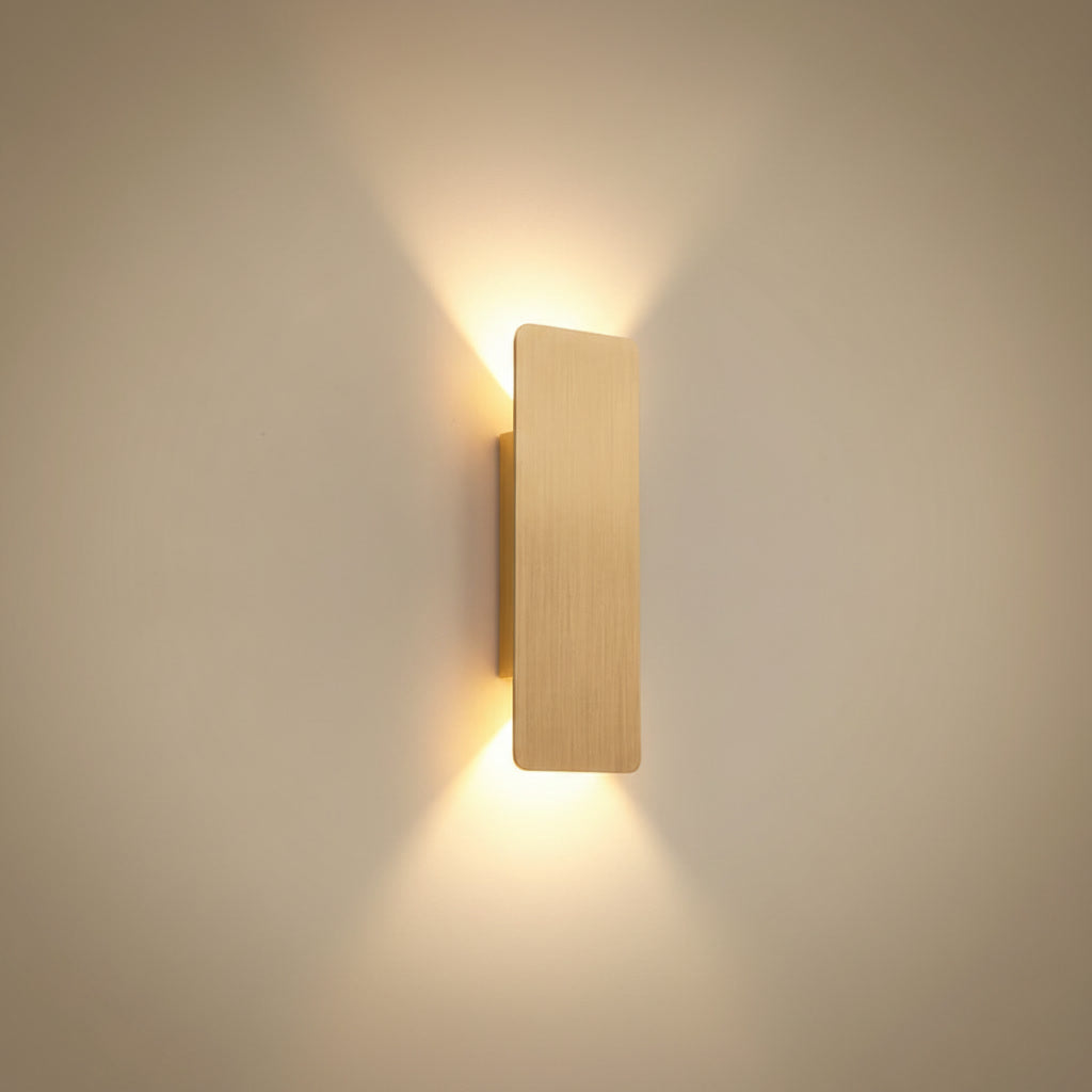 Vesper wall sconce in brushed gold
