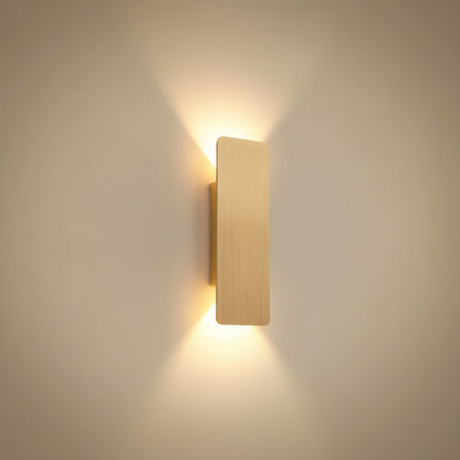Vesper wall sconce in brushed gold