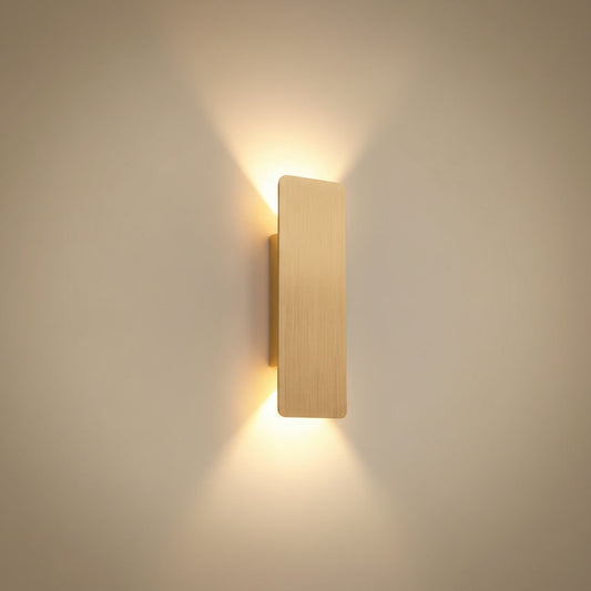Vesper wall sconce in brushed gold
