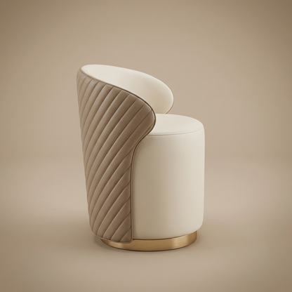 Vivian Vanity Stool — Taupe