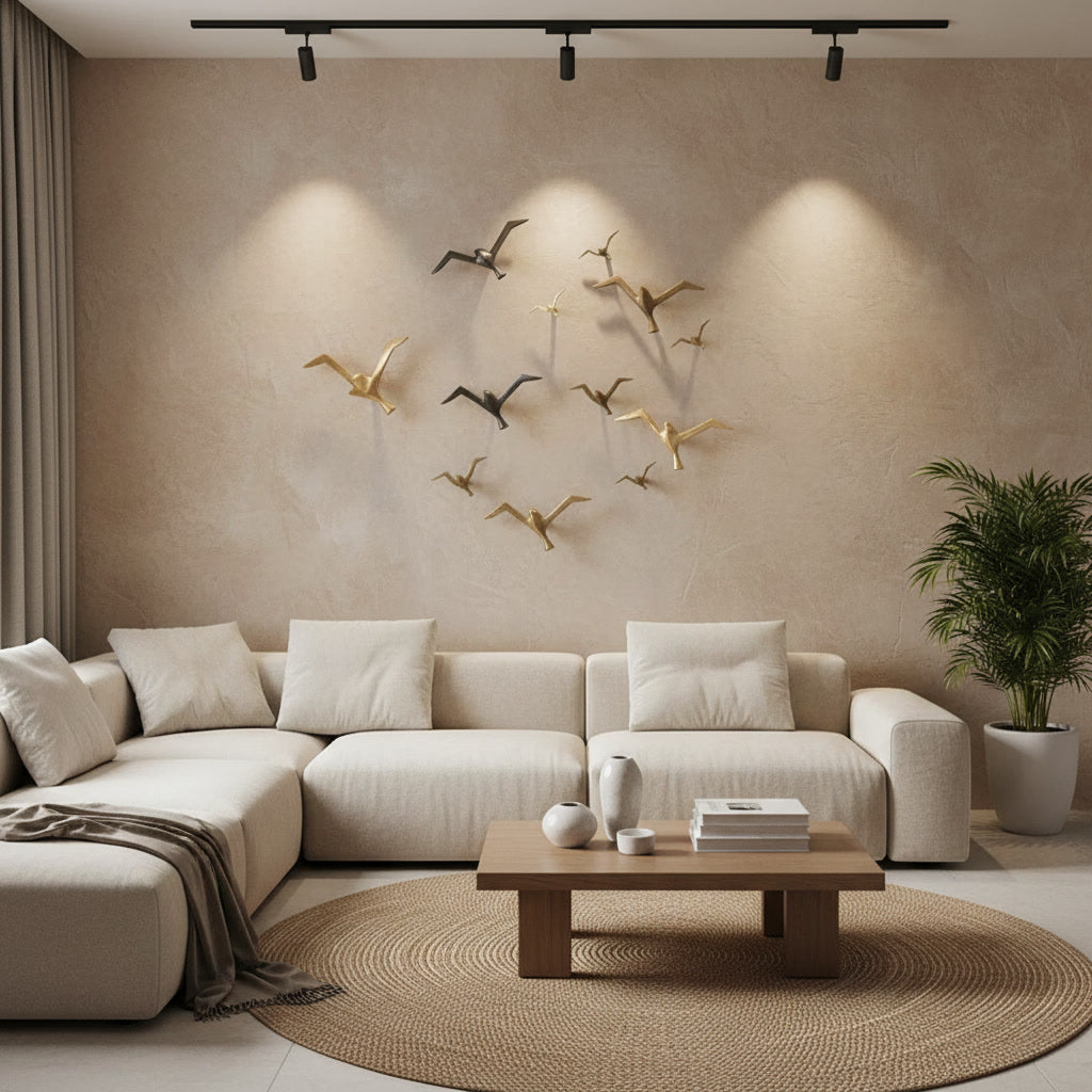 Aerie Copper Bird Sculpture lifestyle 1