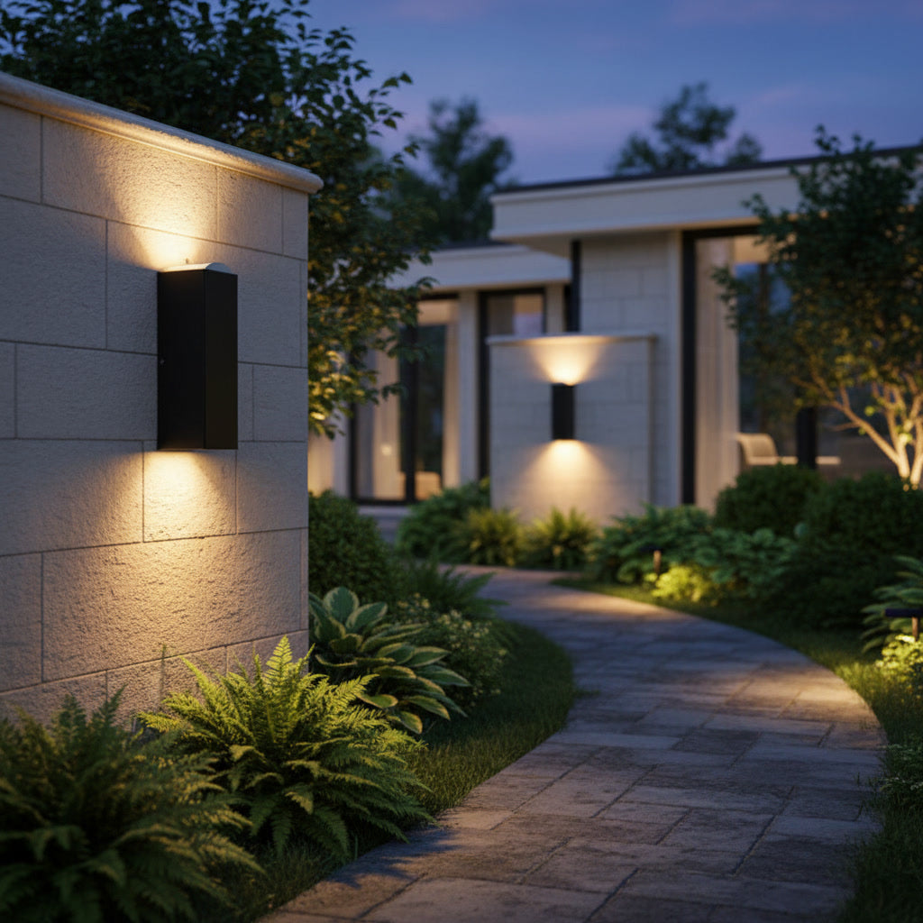 [DRAFT] Sentinel Outdoor Sconce lifestyle 1
