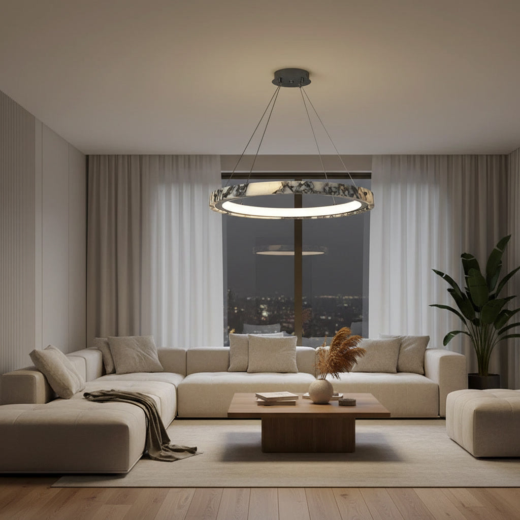 [NO IMAGE DRAFT] Ondine Marble Pendant Light lifestyle 2