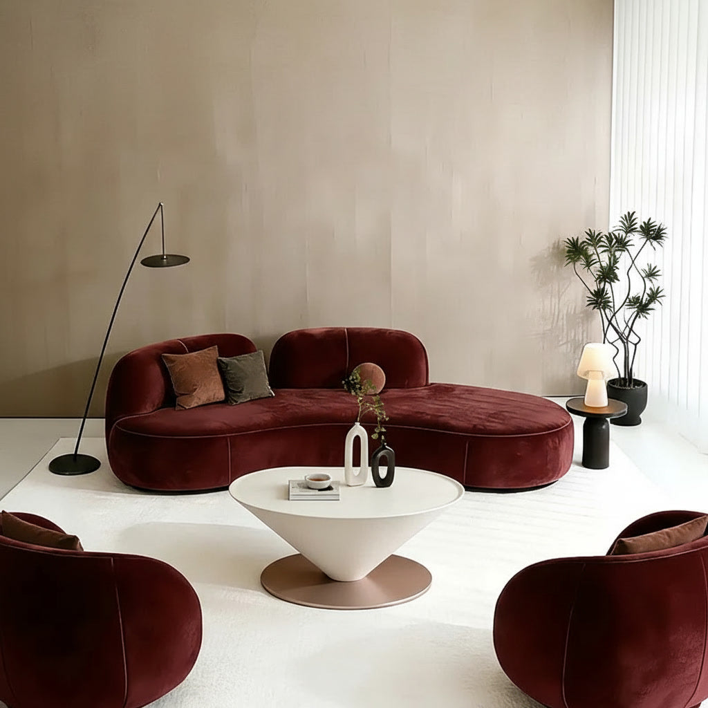 [FIX VARIANT] Isolde Curved Sofa lifestyle 2
