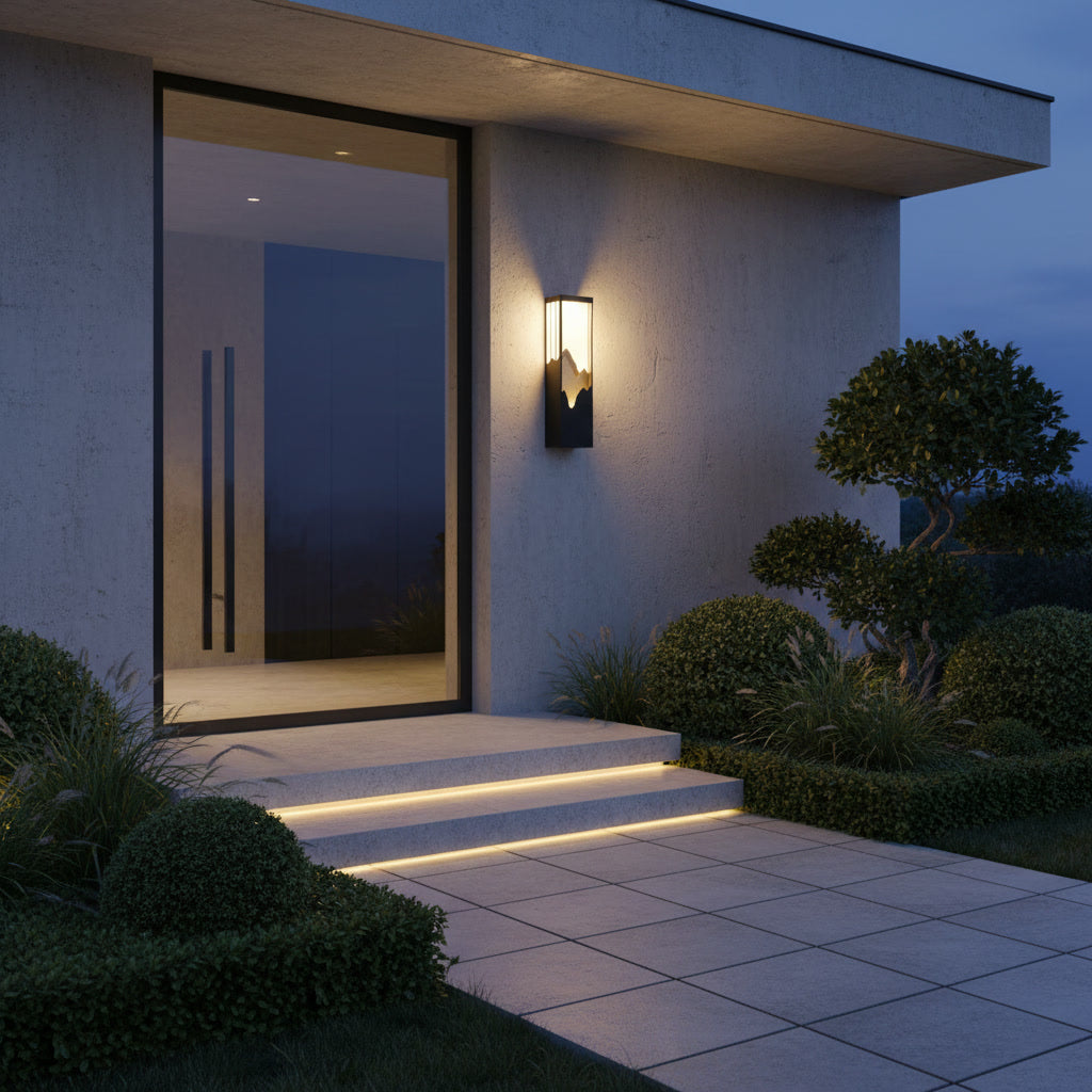 [DRAFT] Cascade Outdoor Sconce lifestyle 2