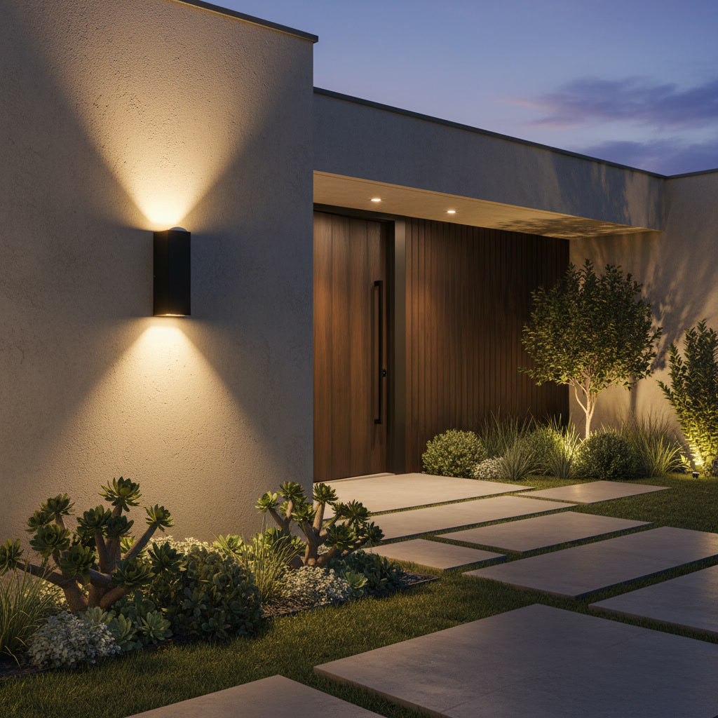 [DRAFT] Sentinel Outdoor Sconce lifestyle 2