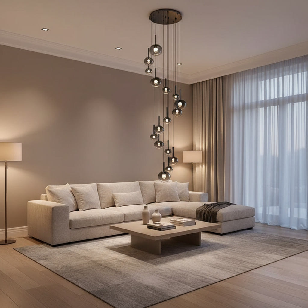 [FIX VARIANT] Soleil Stair Chandelier lifestyle 2