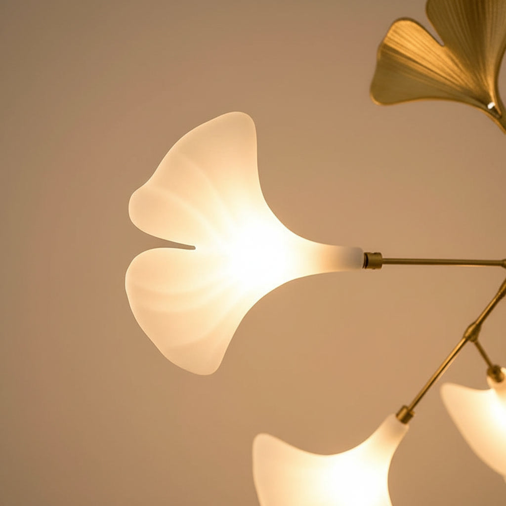 Ginkgo Branch Chandelier - Sculptural by Nature