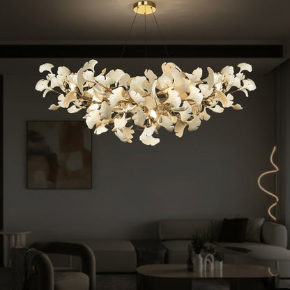 Ginkgo Branch Chandelier - A Glow to Set the Mood