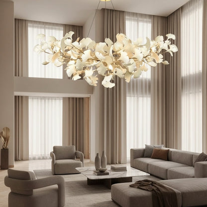 Ginkgo Branch Chandelier - Scaled to Your Space