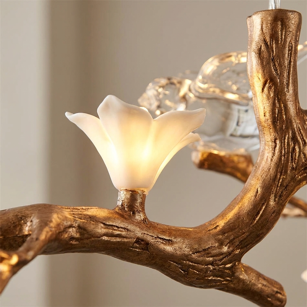 Wren branch chandelier, detail